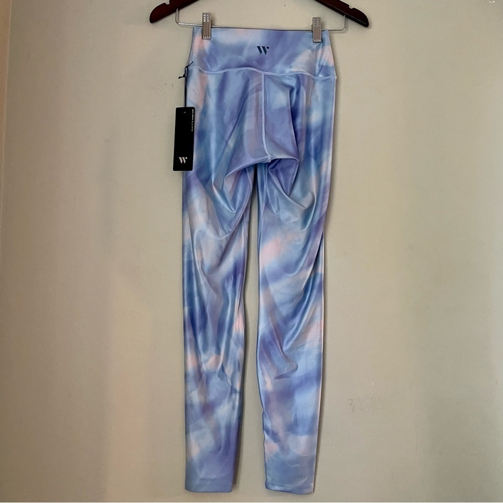 NWT | Wear it to Heart | Blue and White Design Leggings | S - Picture 2 of 8